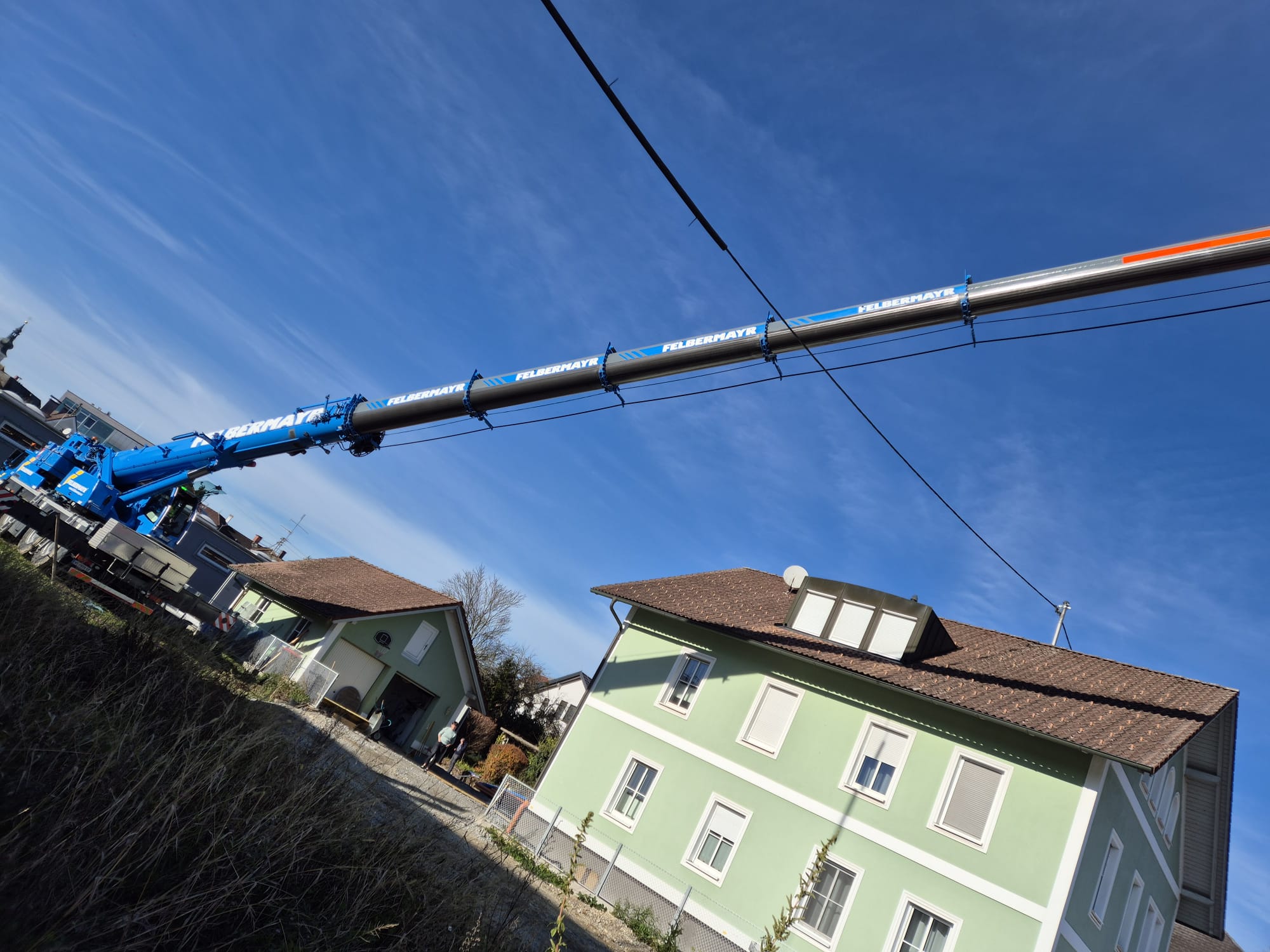 Mobilkran Felbermayr im Einsatz